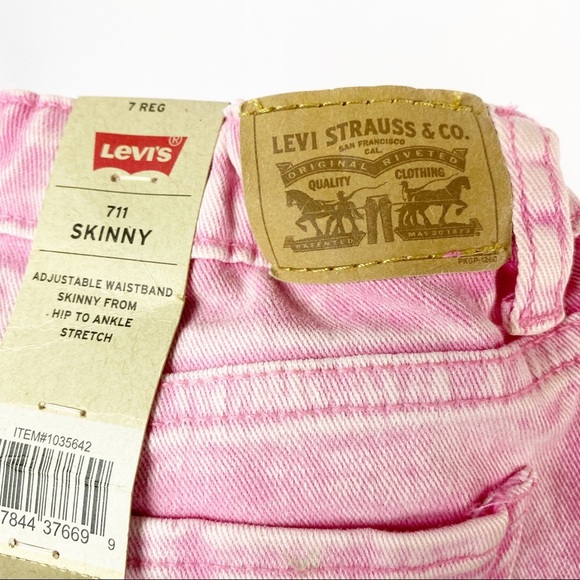 Levi’s Girls 711 Skinny Jeans Adjustable Waist NWT - Picture 7 of 8